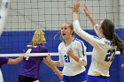 Volleyball vs Emerson  Wheaton College Women's Volleyball vs Emerson College. - Photo by Keith Nordstrom : Wheaton, Volleyball, VB2019
